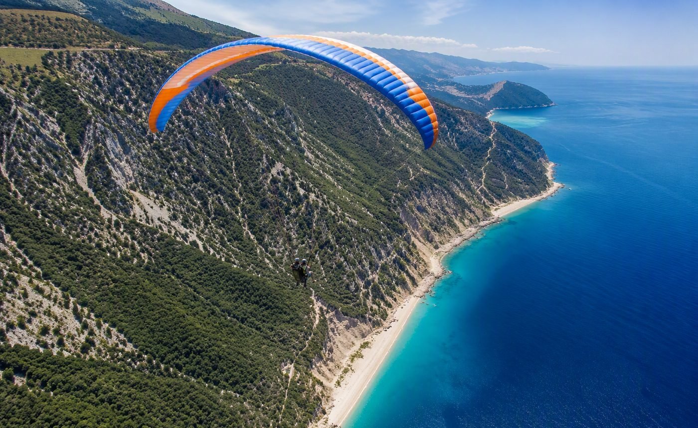 Parapendio a Valona e Llogara